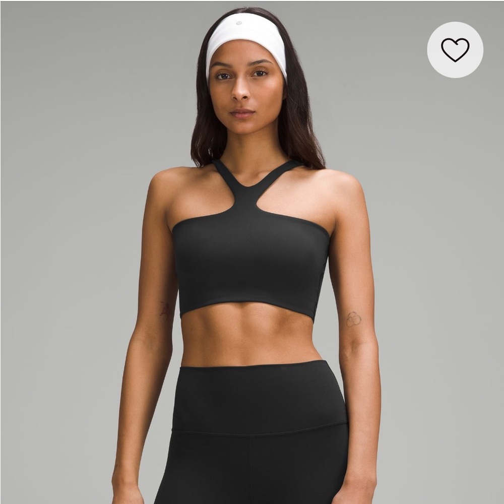 Lululemon bend this crossed high neck v racer bra xxs/xs